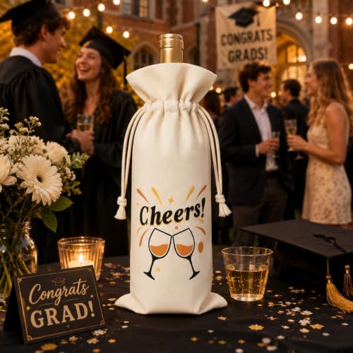 YAWIKO Wine Bag, Wine Bottle Gift Bags, Engagement Gifts for Couples - image 6