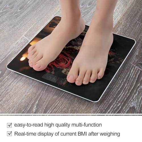 Báscula digital de baño con plataforma de vidrio templado 10x10 pulgadas miniatura 5
