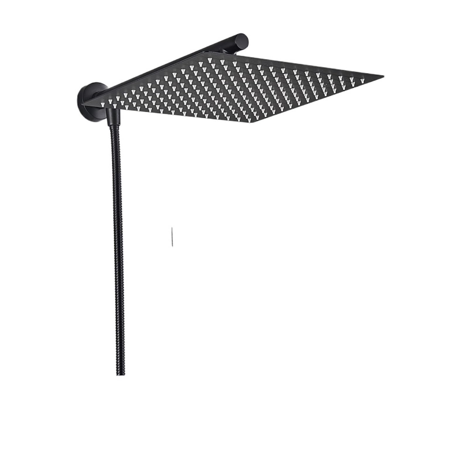 Pommeau de douche effet pluie 30 cm en acier mat pour éliminer la fatigue et le stress quotidien