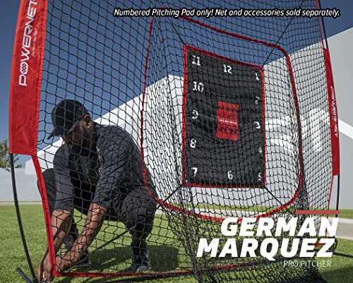 Powernet Numbered Pitching Pad | Baseball Softball Target | Throwing Practice Gear | Lightweight For Easy Travel | Improve Command (Numbered Pitching Pad Only) #TOP6