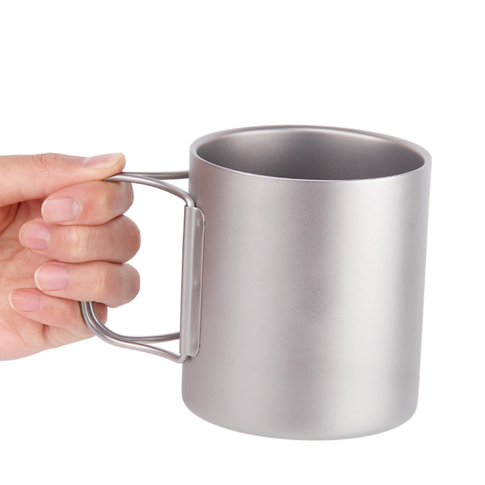 Domary Zestaw Przyborów Kempingowych Ultralekki Przenośny Kubek 450 Ml 800 Ml Talerz Spork 3-częściowy Zestaw do Przygód na świeżym Powietrzu Wędrówka z Plecakiem