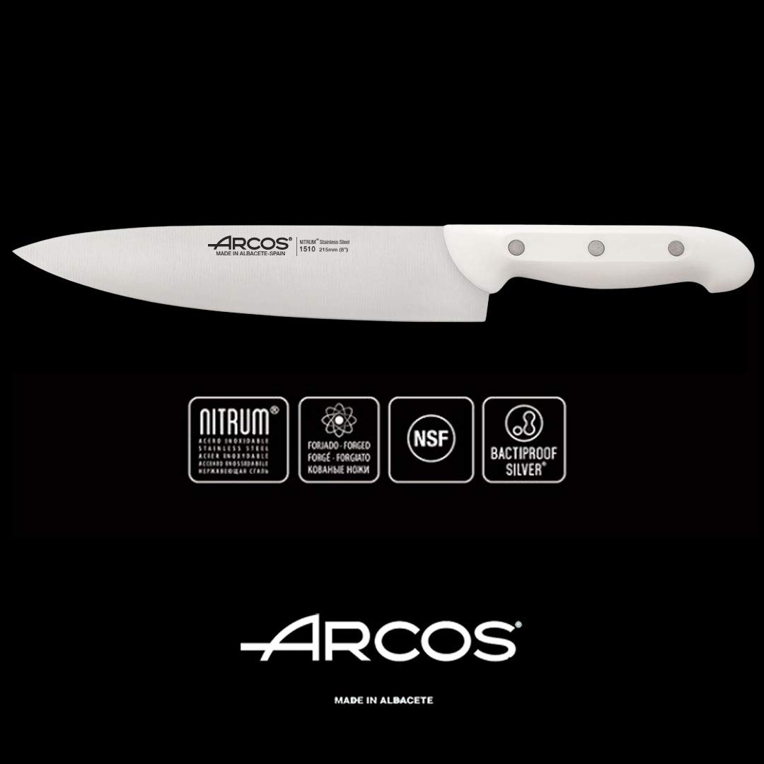 Arcos Serie Maitres - Ensemble de couteaux de cuisine (Blanc)