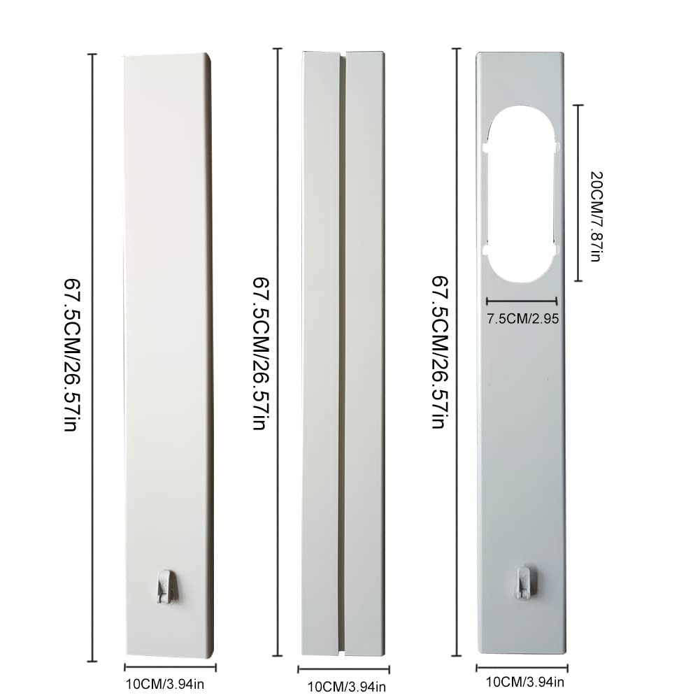 4-tlg. Fenster Adapter Set Für Klimaanlagen - Einstellbar 16,9-55 Zoll PVC Abdichtung