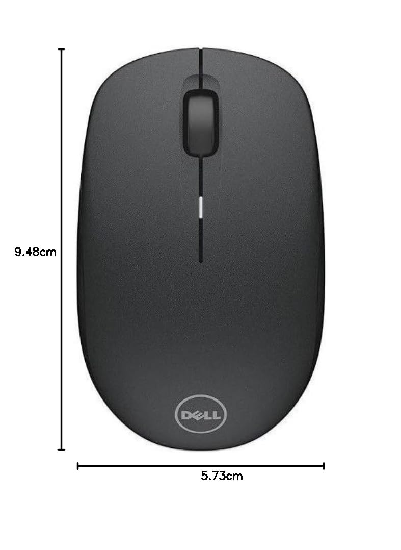 Dell WM126 570-AAMH, Bezprzewodowa Mysz Komputerowa, Czarny