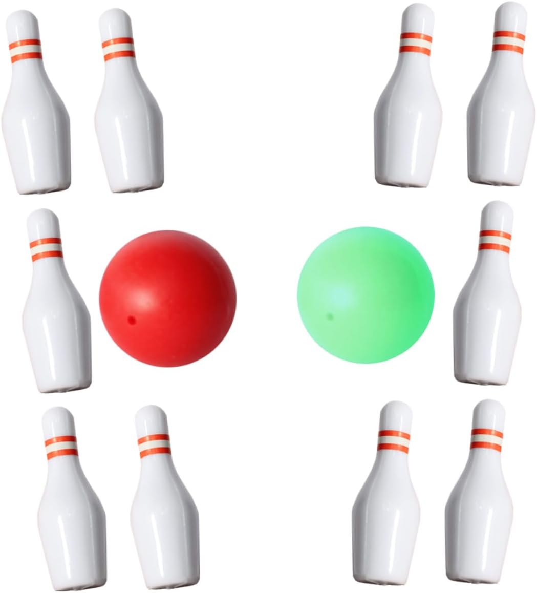 BESPORTBLE 2sets Miniature Bowling Pin Set Dollhouse Bowling Toy for Home Decor Family Entertainment Indoor Games and Parties image 2 of 9 B0F7H83KZM
