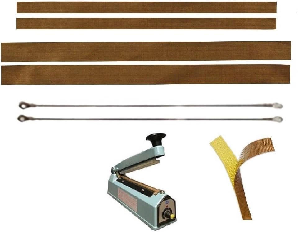 (2) Impulse sealer repair kits 12" Teflons and heat wire element Fits most all