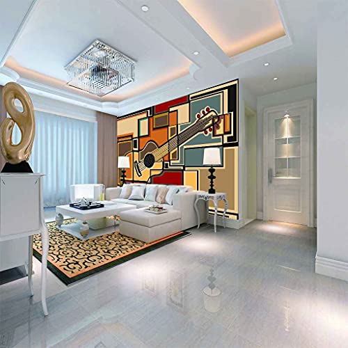 Poster geant mural guitare electrique 3D pour decoration murale chambre