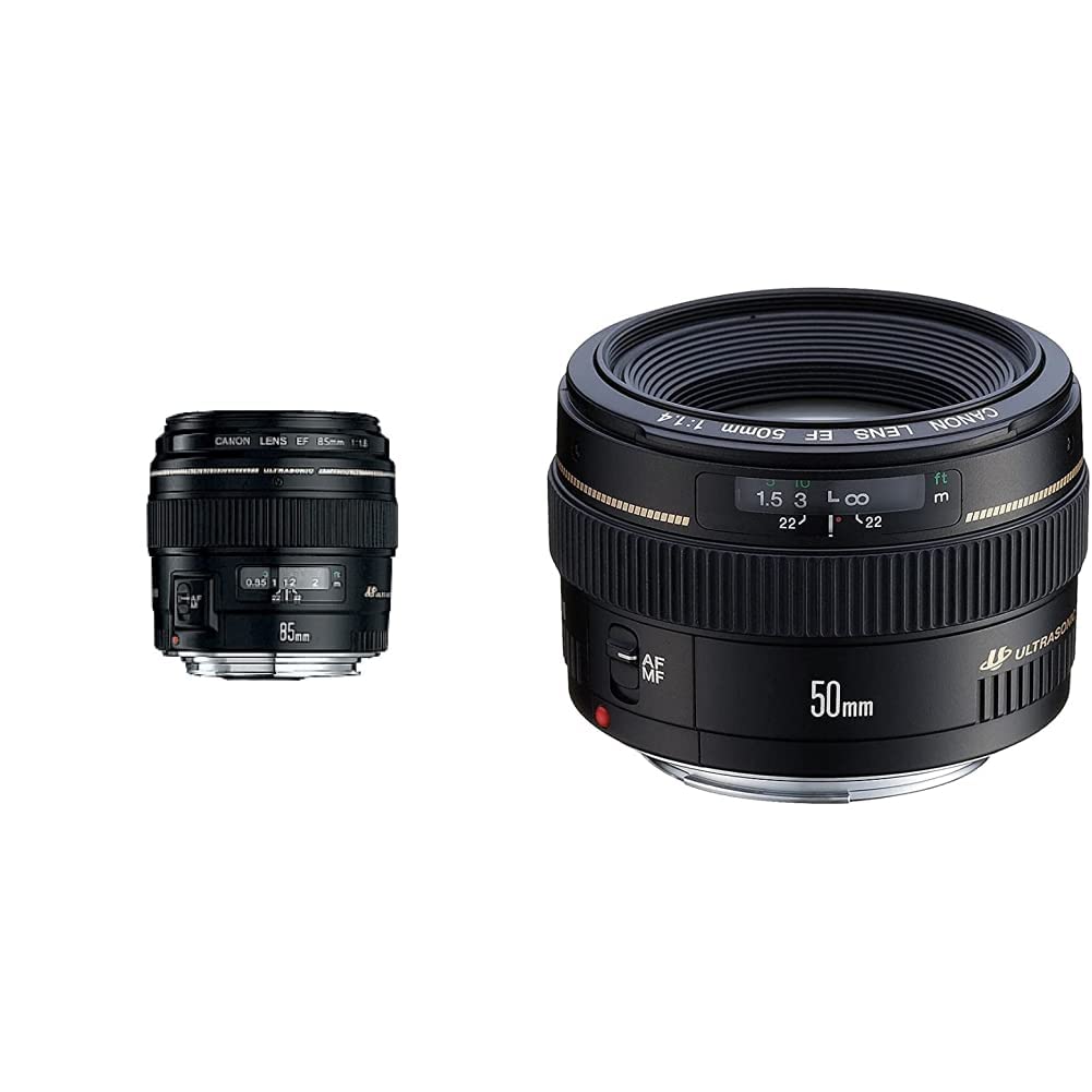 Canon EF 85mm f/1.8 USM Lens - Black & EF 50 mm-f/1.4 USM Lens 20
