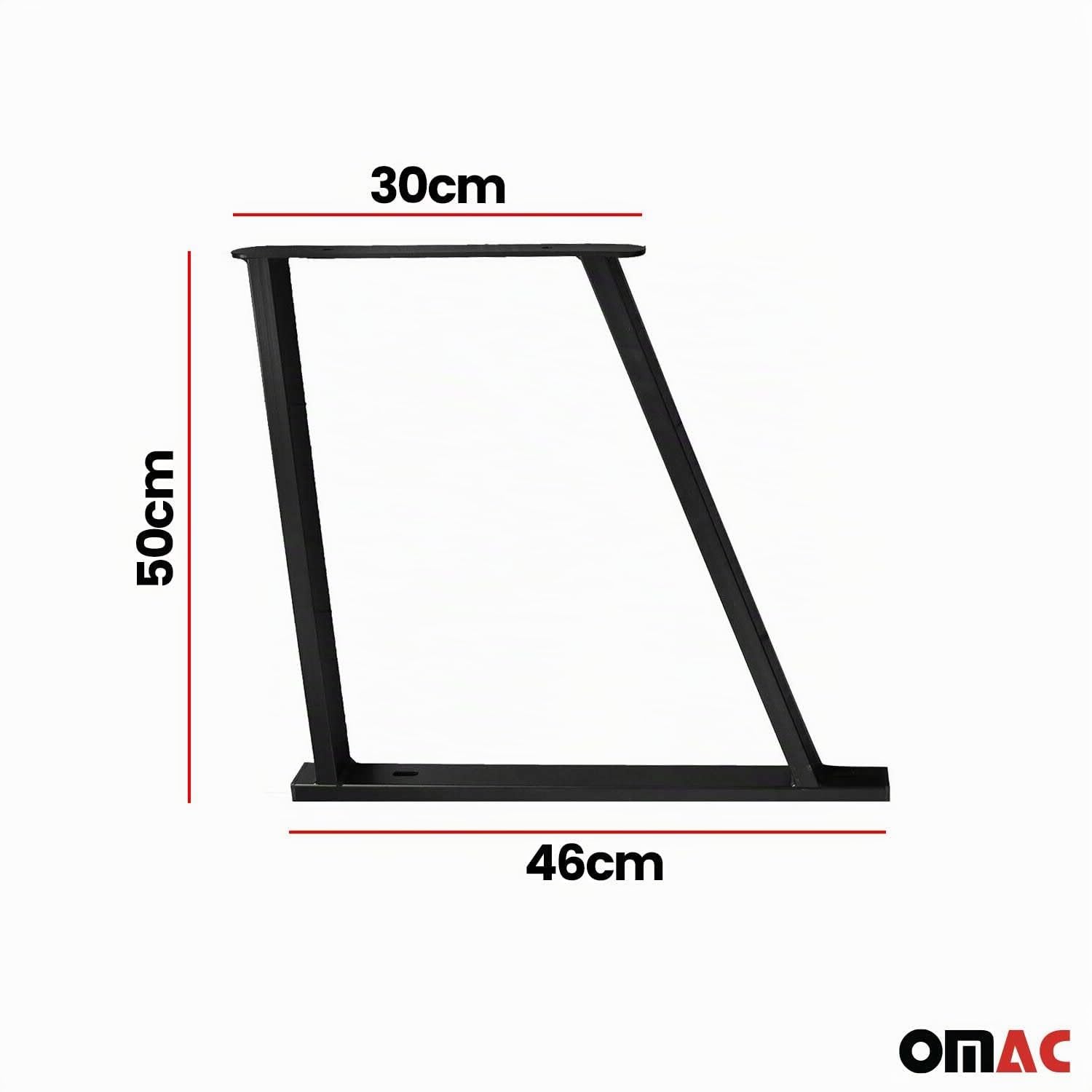 OMAC Multiflexboard Schienen 2X Compatible con VW T5 Multivan 2003-2015 con Unterlage Tornillos