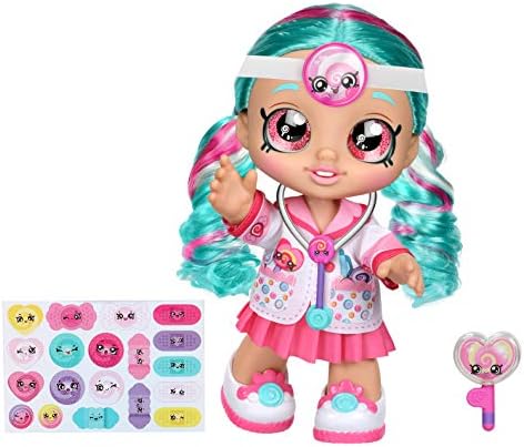 Kindi Kids Fun Time 10 Inch Doll, Dr Cindy Pops with Stethoscope and Shopkins Inspired Lollipop| Changeable Clothes and Removable Shoes | for Ages 3+