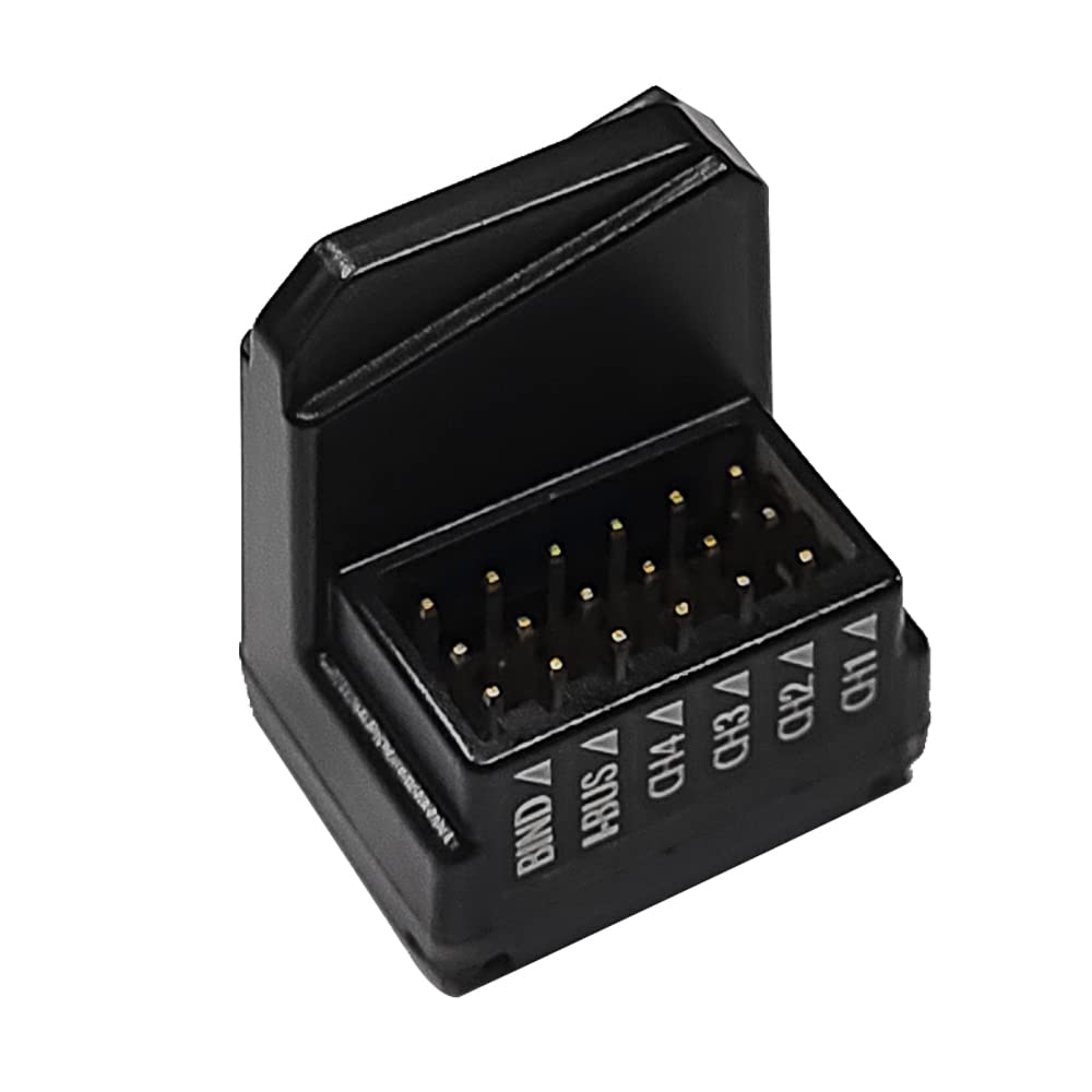 Récepteurs de spectre 4 canaux 2,4 G FGR4S V2 RC Récepteur compatible avec FrSky NB4 pour voiture télécommandée 1/10 / Aviron / Crawler