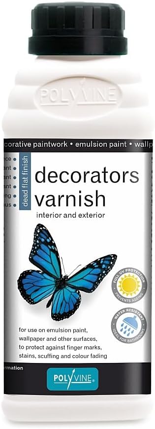 Polyvine Water Base Decorator's Dead Flat Varnish 500ml by Polyvine