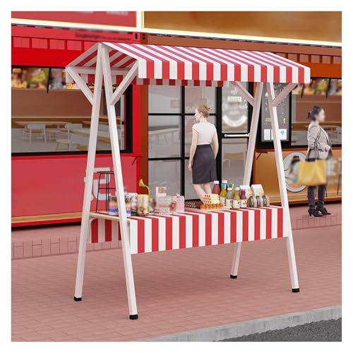 Support pliable gain de place pour commerçant nomade et chariot de marché robuste à roues