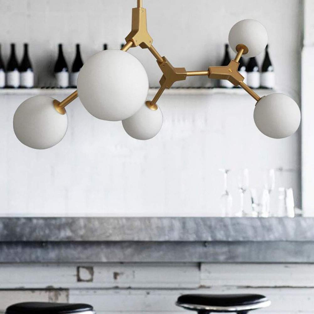 Lampadario Moderno a 3 luci Sputnik Mid Century, Lampada a Sospensione in Ferro Regolabile per Cucina, Sala da Pranzo e Soggiorno - Oro. È così Gentile da Parte Tua.