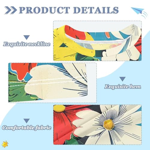 ALAZA Kids Rash Guard Girls Toddler Swim Shirts Short Sleeve Retro Floral UPF 50+ 3T3