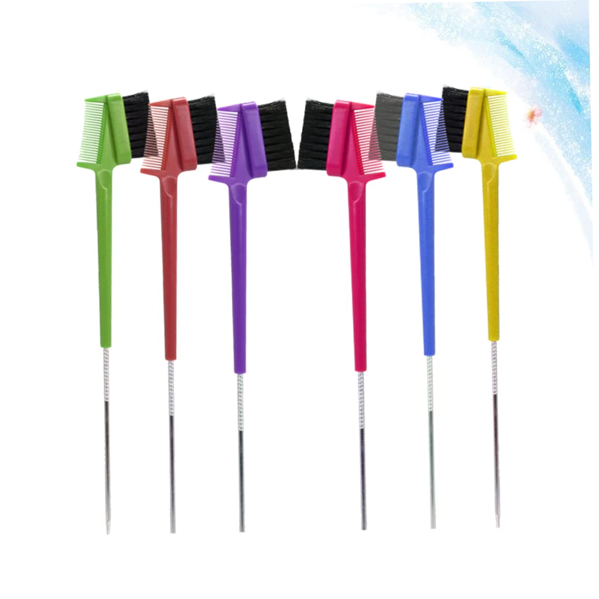 NOLITOY 18pcs Brush Comb Brow Tool Brow Brush Portable Stylish for Smooth Eyebrows