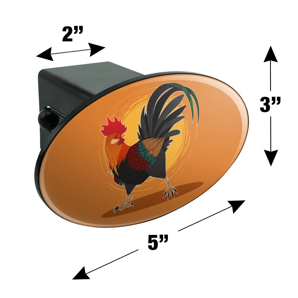 Graphics & More Powered By Coffee Hitch Cover - 2 Inch Receiver Plug With Oval Design