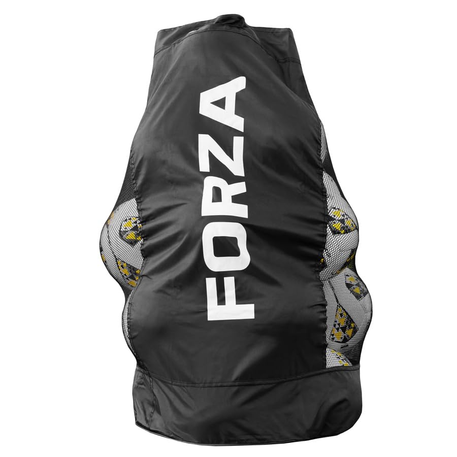 FORZA Jumbo Ball Carry Bag – 283L Heavy-Duty Mesh Sports Equipment Bag with Drawstring Closure & Reinforced Strap | Tearproof 600D Polyester Holds Up to 20 Balls for Soccer, Football & Training