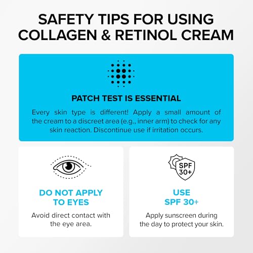 SimplyVital Collagen, Retinol & Hyaluronic Acid Cream - Anti-Aging Retinol Cream for Face, Neck & Décolleté - Made in USA - Daily Moisturizer Face Cream - 3.38 fl oz - Image 6