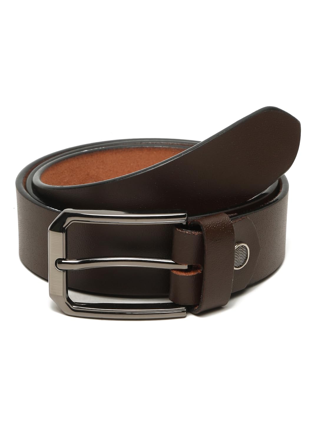 Brown Formal Italian New Buck Leather Belt for Men | Adjustable Waistband up to 42 Inches | Belt for Jeans & Dress Pants | Belt with Heavy Buckle_053-picture-12