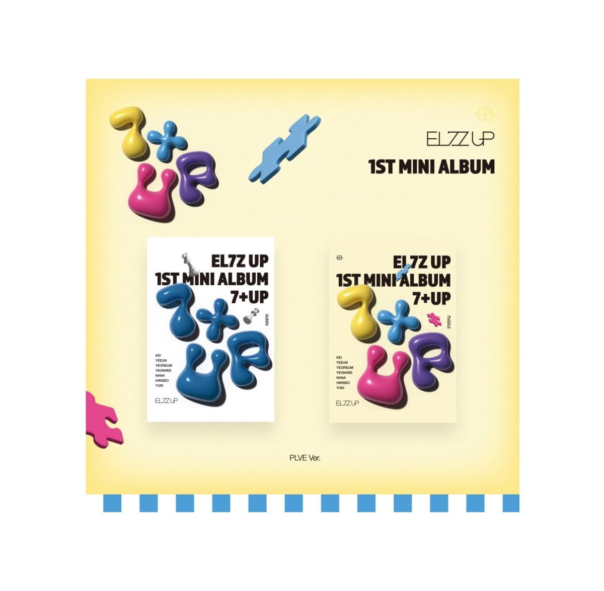 EL7Z U+P 1st Mini Album 7+UP PLVE Version Random KPop - 6