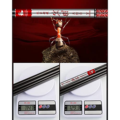 Visstang/visserspaal Hengel Super licht Carbon Fiber Fishing Pole Zoutwater en zoetwater Vistuig Geschenken voor visserijliefhebbers Haspelcombo's (Size : 9M) - Image 5