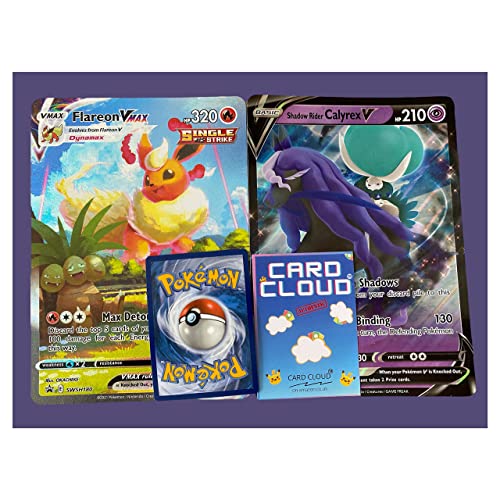 Card Cloud - Lot de 2 cartes Pokémon Jumbo aléatoires (surdimensionnées)