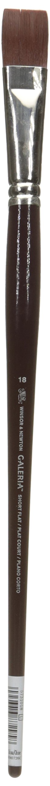 Winsor & Newton - pincel Galeria para acrílico, mango largo, Nº18, plano corto