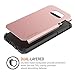 Trianium Galaxy S7 Edge Case [Protak Series] Dural Layer TPU Bumper + Hard Polycarbonate Back Plate Cover [Heavy Duty] + Shock Absorbing Protective Frame for Samsung Galaxy S7 Edge - Rose Gold