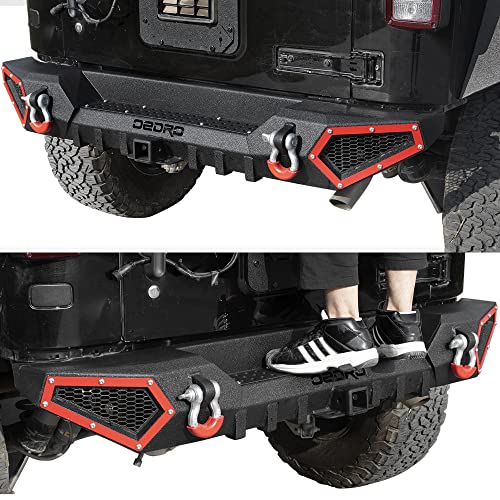 Image of OEDRO Rear Bumper Fits for 07-18 Jeep Wrangler JK JKU 4 /2 Doors