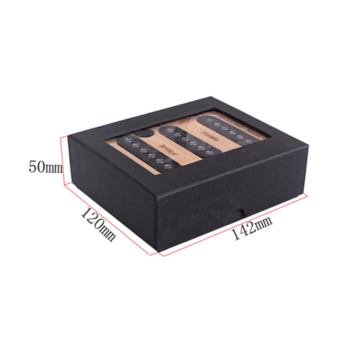 Set di Pickup Single Coil Gmb111 Nero 7mm per Chitarra Elettrica | Fibra Vulcanizzata, Wax Potted, Soppressione Microfonia, Design, Lavorazione Accurata