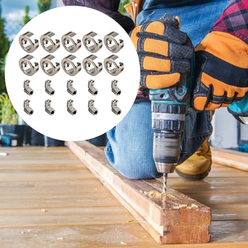 Tope para broca de 5mm Milageto limitador de profundidad para taladrado de ejes y madera 8