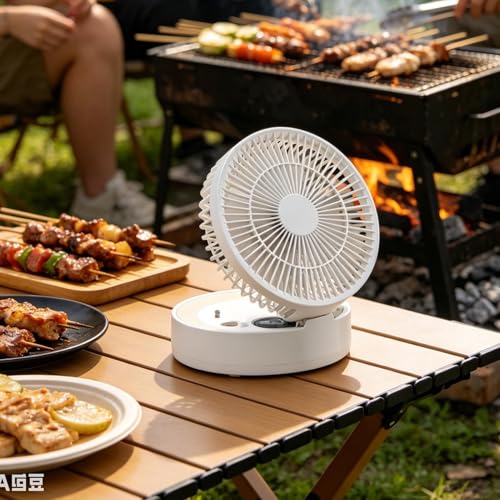 Ventilateur de bureau portable USB silencieux avec minuterie - 4