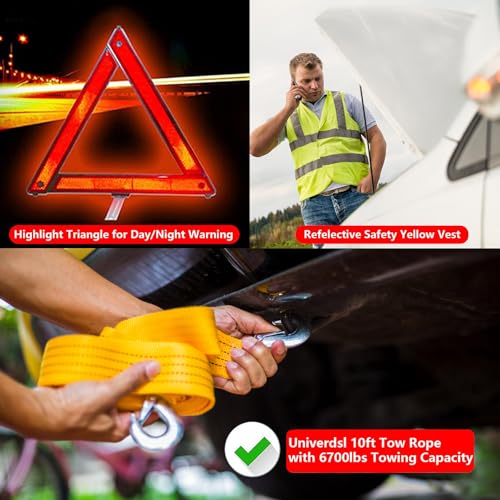 Car Emergency Kit with Snow Shovel