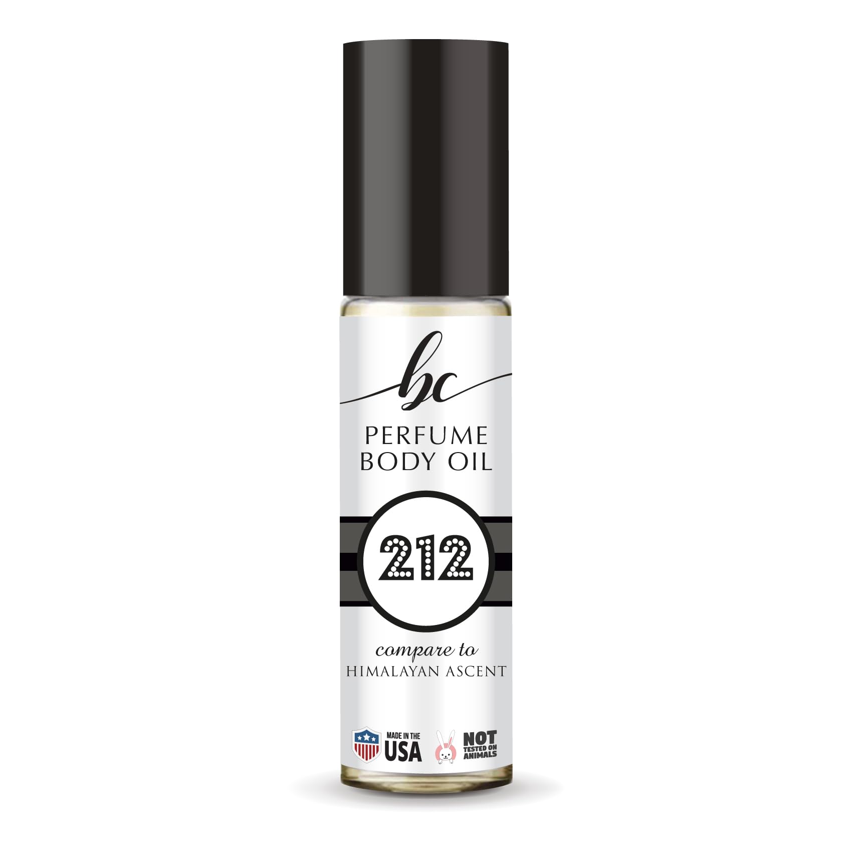 BIOCURA BC Perfume 212 Inspired by Himalayan Ascent For Men Replica Fragrance Body Oil Dupes Roll-On 0.3 Fl Oz/10ml-X1