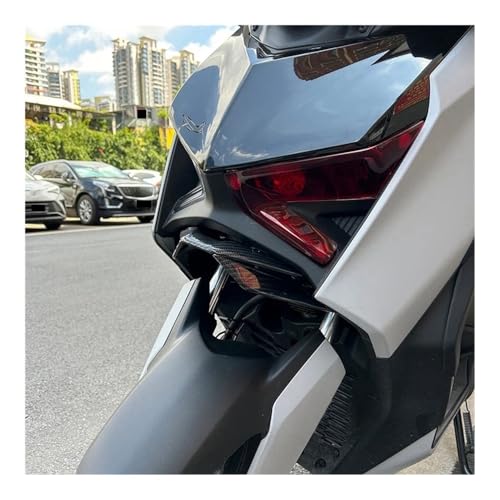 Aileron de carénage AV XMAX300 et couvercle de protection moto carbone - 2