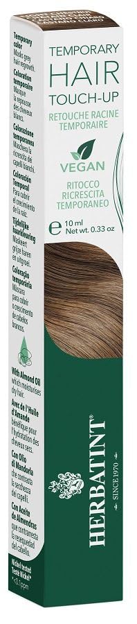 Herbatint Temporary Hair Touch-Up Castaño - Máscara para el Cabello para el Retocado Instantáneo del Crecimiento | Cobertura Temporal para Cabello Canoso, 93% Ingredientes de Origen Natural