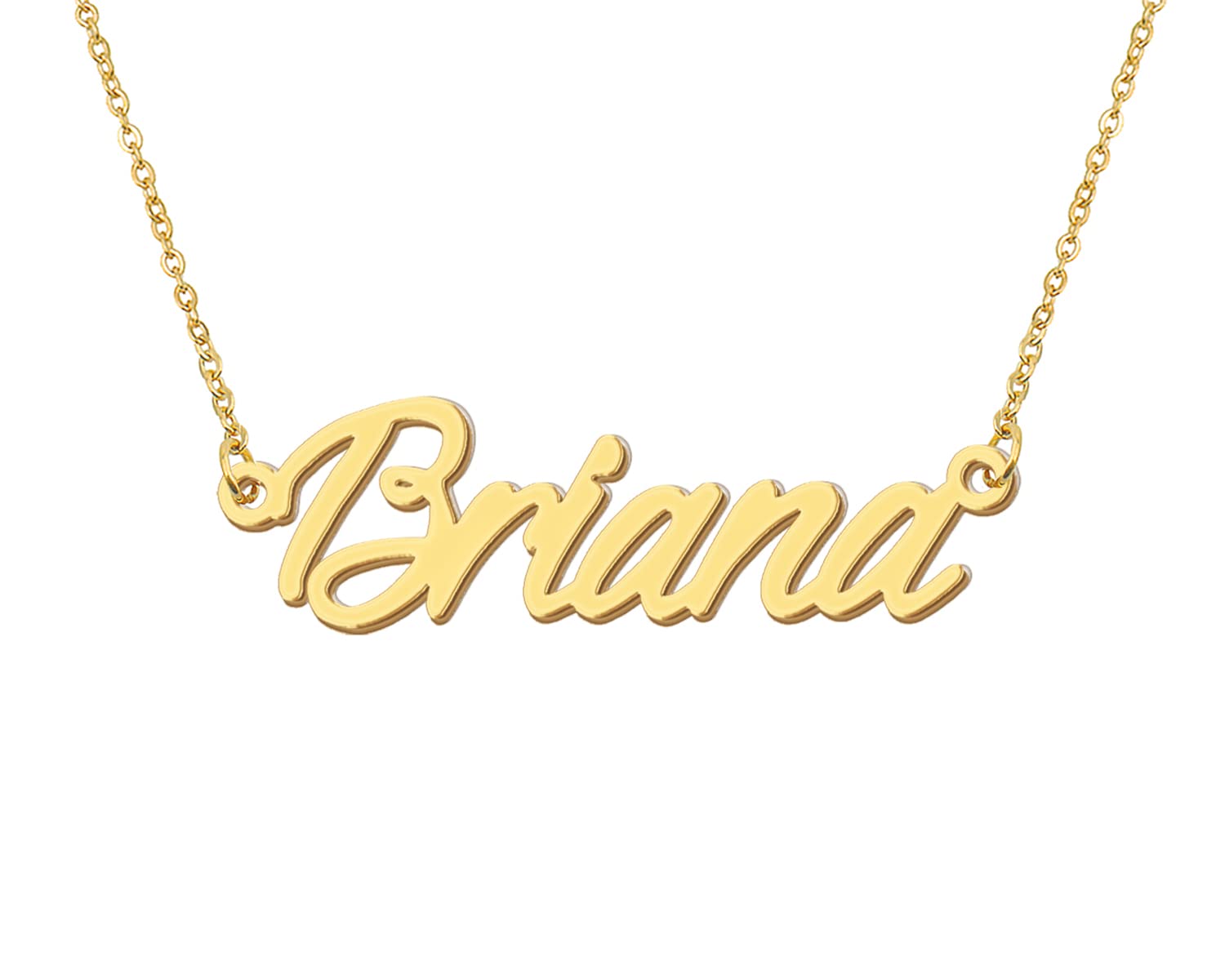 AoloshowPersonalized Name Necklace Custom Any Name Necklaces Jewelry for Womens New Mom Bridesmaid Gift