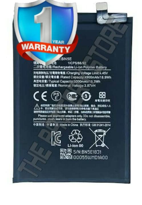 Image of THE BATTERY STORE Original BN5E Battery for Xiaomi Redmi Note 11 Pro 5G / Poco X4 Pro 5G 4900 /5000 Mah (BN5E) with 6 Months Warranty AND HIGH CAPACITY BATTERY BACKUP ( for Xiaomi Redmi Note 11 Pro 5G)