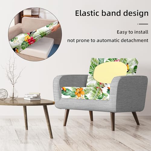 Image of BIETYONE 8Pcs Stretch Patio Cushion Covers,Outdoor Couch Covers Replacement,Outdoor Couch & Sofa Slipcovers,for Patio Furniture Cushion Covers,Washable Reusable urniture Protector(Pelican,8PCS)