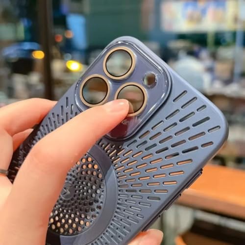 Coque iPhone 15 Plus rose ultra fine pour recharge magnétique au bureau