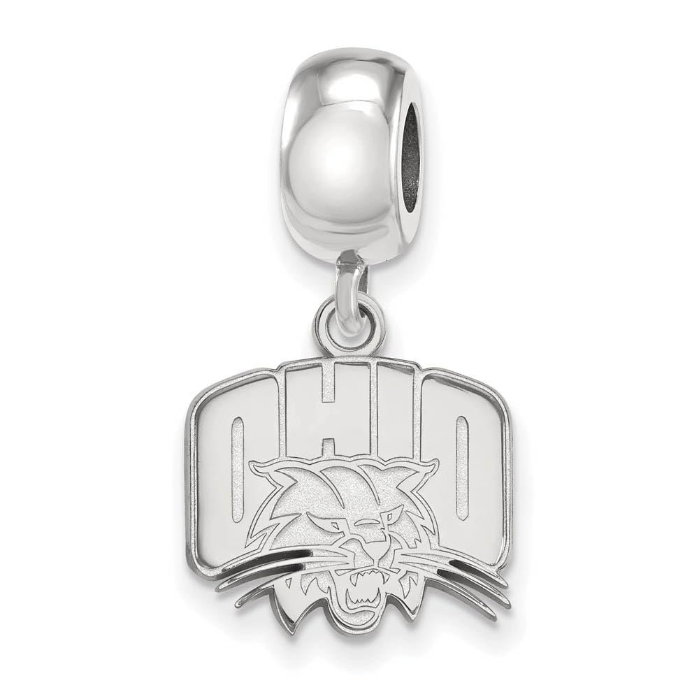 LogoArt Sterling Silver Ohio University Small Bead Charm Dangle