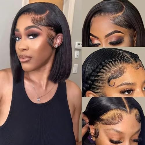Urbansister 13x6 Bob Lace Front Wig Human Hair 12 Inch
