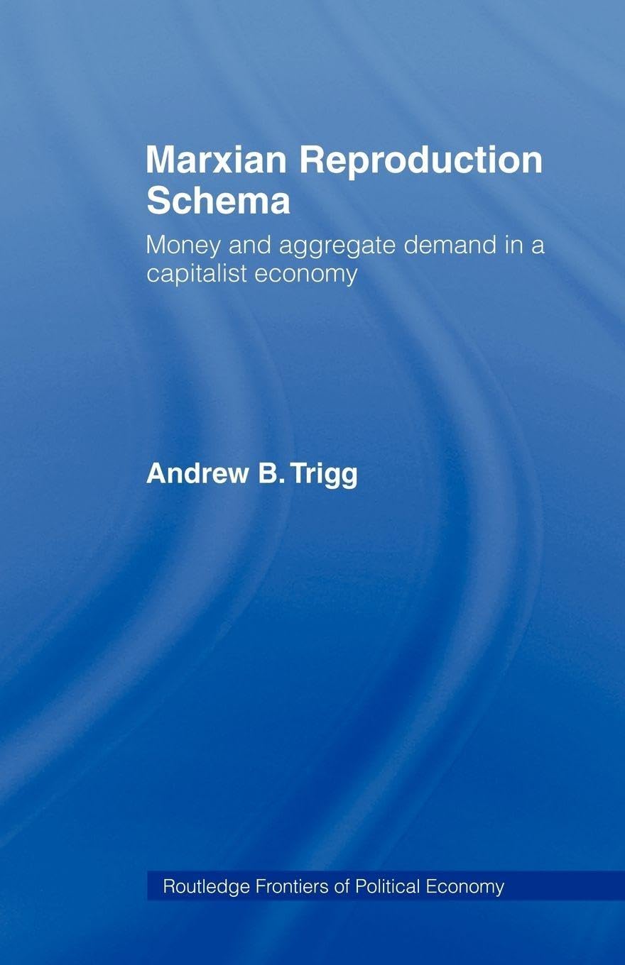 Marxian Reproduction Schema: Money and Aggregate Demand in a Capitalist Economy (Routledge Frontiers of Political Economy)