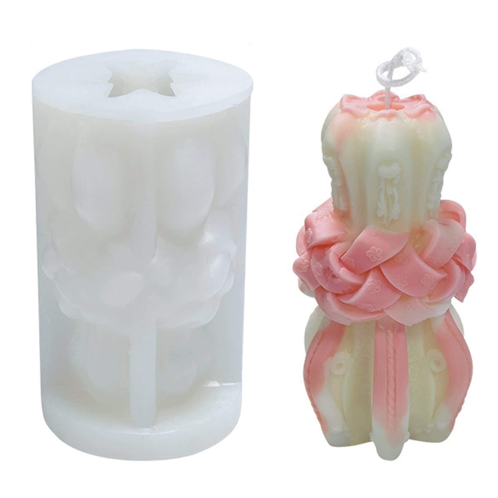 Shuaiguo Moule De Bougie Géométrique Moule De Silicone à Résine époxy Non Cadré Moule De Silicone For Fabriquer Des Bougies Cake En Plâtre Fondant Decor Moule A Gateau (Color : 20