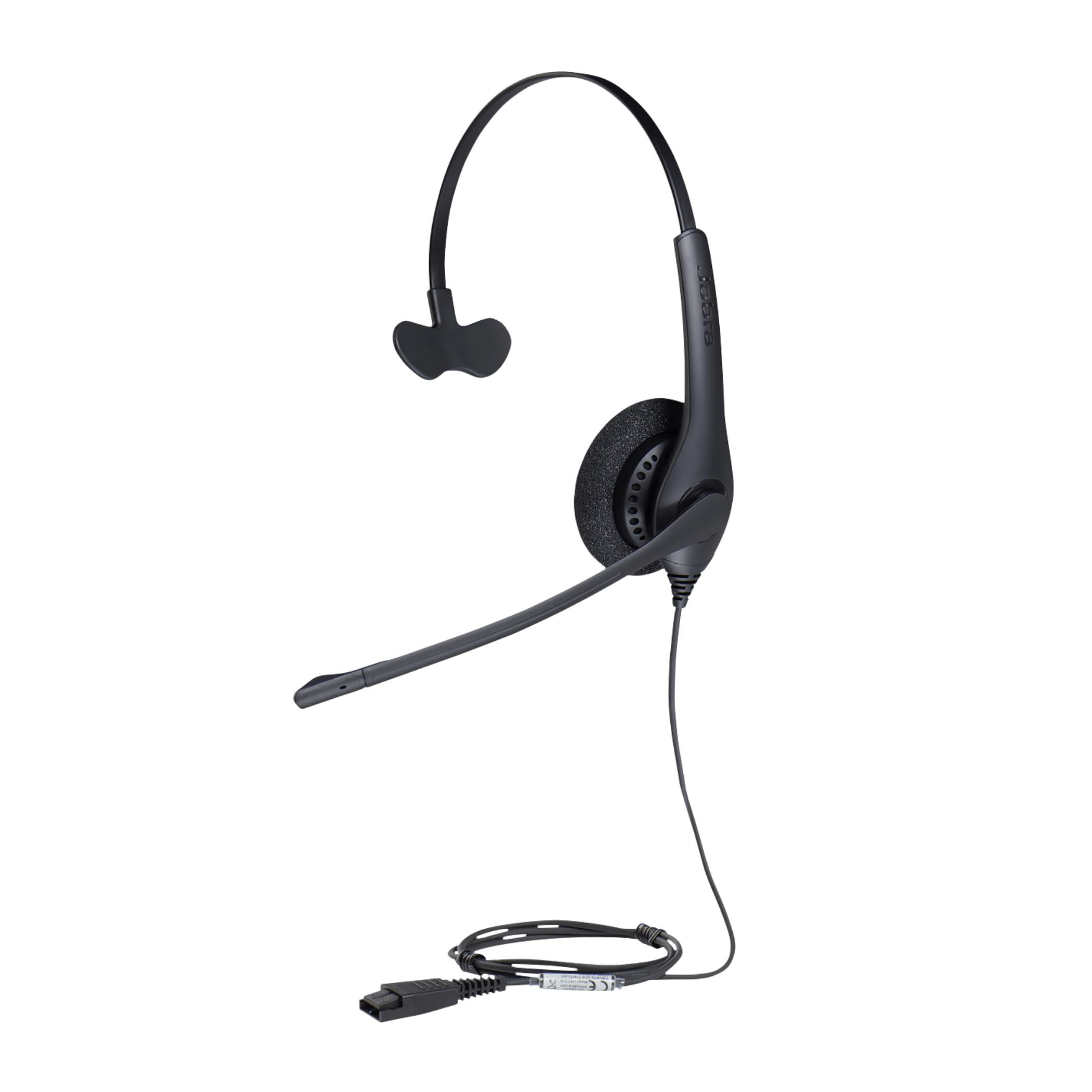 Jabra Biz 1500 - Auricular monoaural de rápida desconexión con Cable y micrófono con cancelación de Ruido - Protección contra Sonidos excesivamente Altos y dañinos para teléfonos de Escritorio