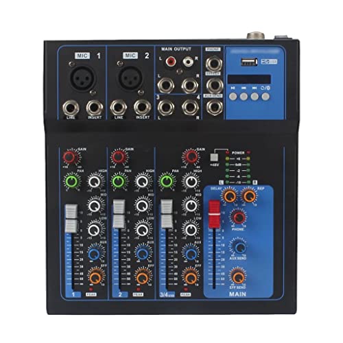 Console de mixage audio pour éliminer les bruits de fond de vos micros avec 4 canaux