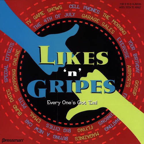Pressman Likes N Gripes Board Game
