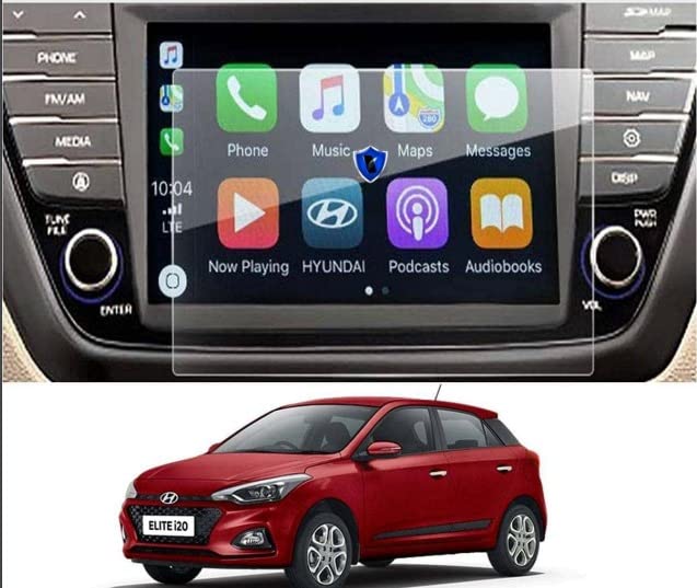 ROLENT GUARD Touch Screen System Guard for Hyundai I 20 Elite (2015-2019) Car Music System Navigation System GPS, Touch System (Anti shock proof & Ultra 9H protector glass) (Pack of 1)