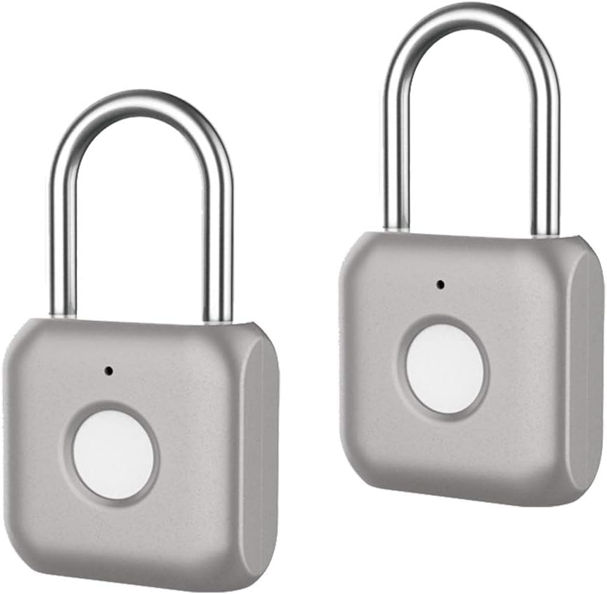 Buy 2 get 3 Fingerprint Padlock, Smart Touch Lock Metal Anti-Theft Intelligent Keyless for Gym Locker, School Locker Lock, Backpack, Suitcase, Travel Luggage, Portable USB Rechargeable (2pack) Best Cyber Monday 🔥 Fingerprint Padlock, Smart Touch Lock Metal Anti-Theft Intelligent Keyless for Gym Locker, School Locker Lock, Backpack, Suitcase, Travel Luggage, Portable USB Rechargeable (2pack)